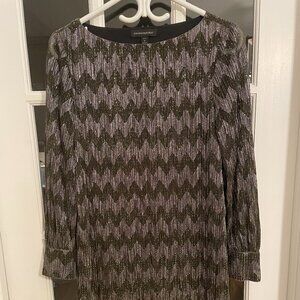 Banana Republic Holiday Gold Sparkly Dress